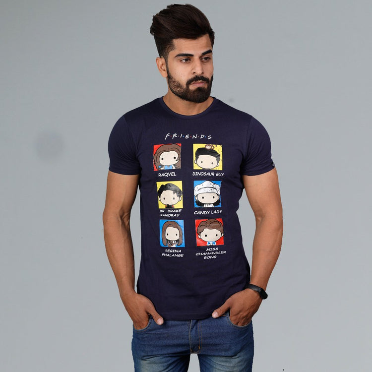 Friends Graphic Tee - Blue