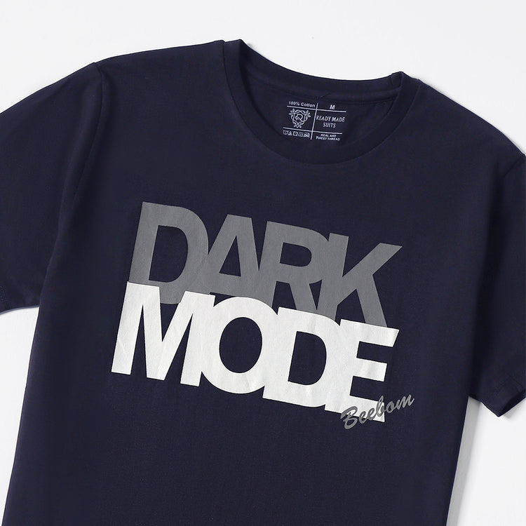Dark Mode Graphic Tee - Blue