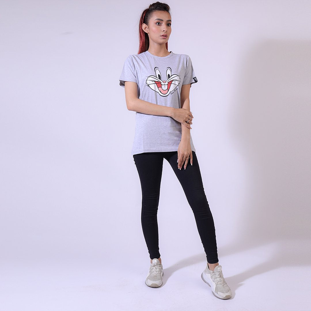Bugsy Unisex Grey-Graphic Tee