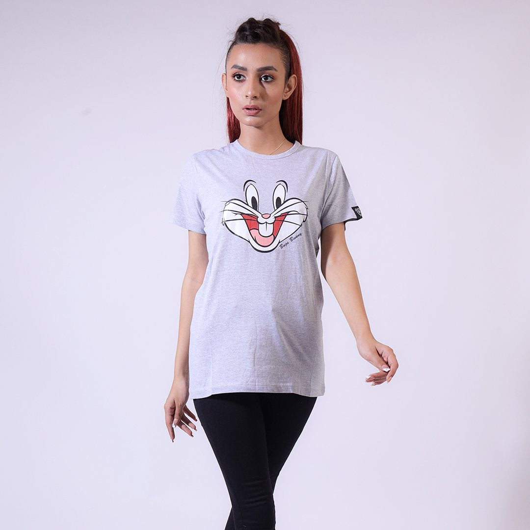Bugsy Unisex Grey-Graphic Tee