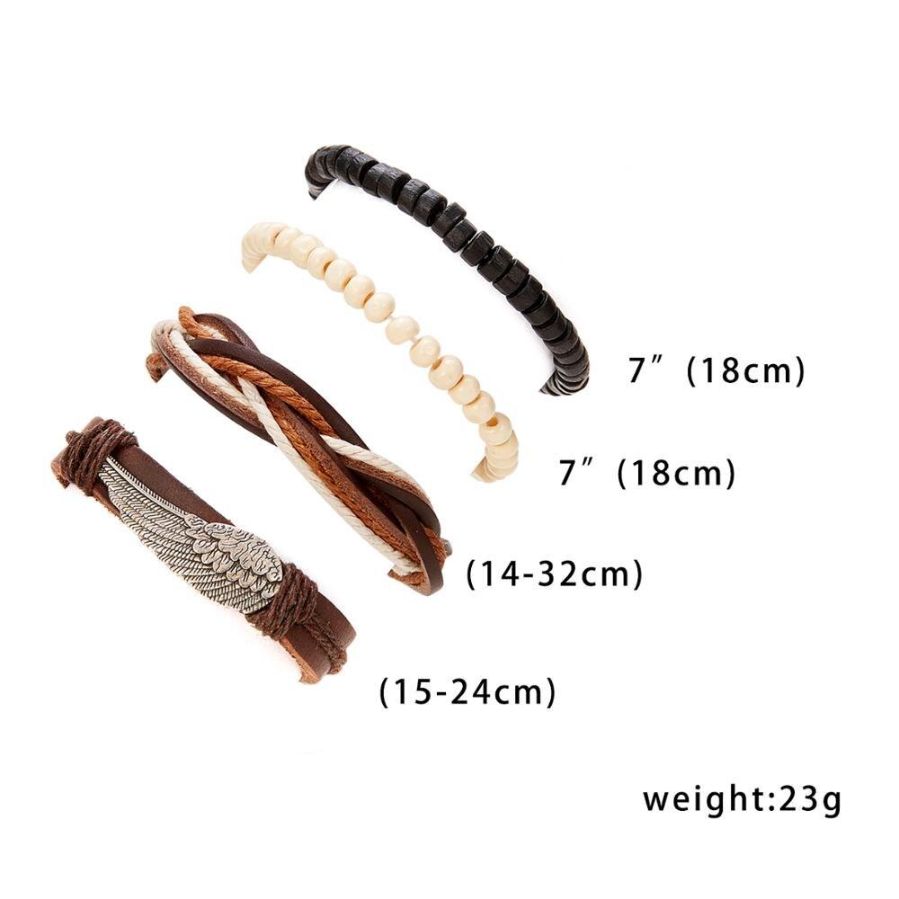 Multilayer Leather Punk Wrap Bracelets - RMS007